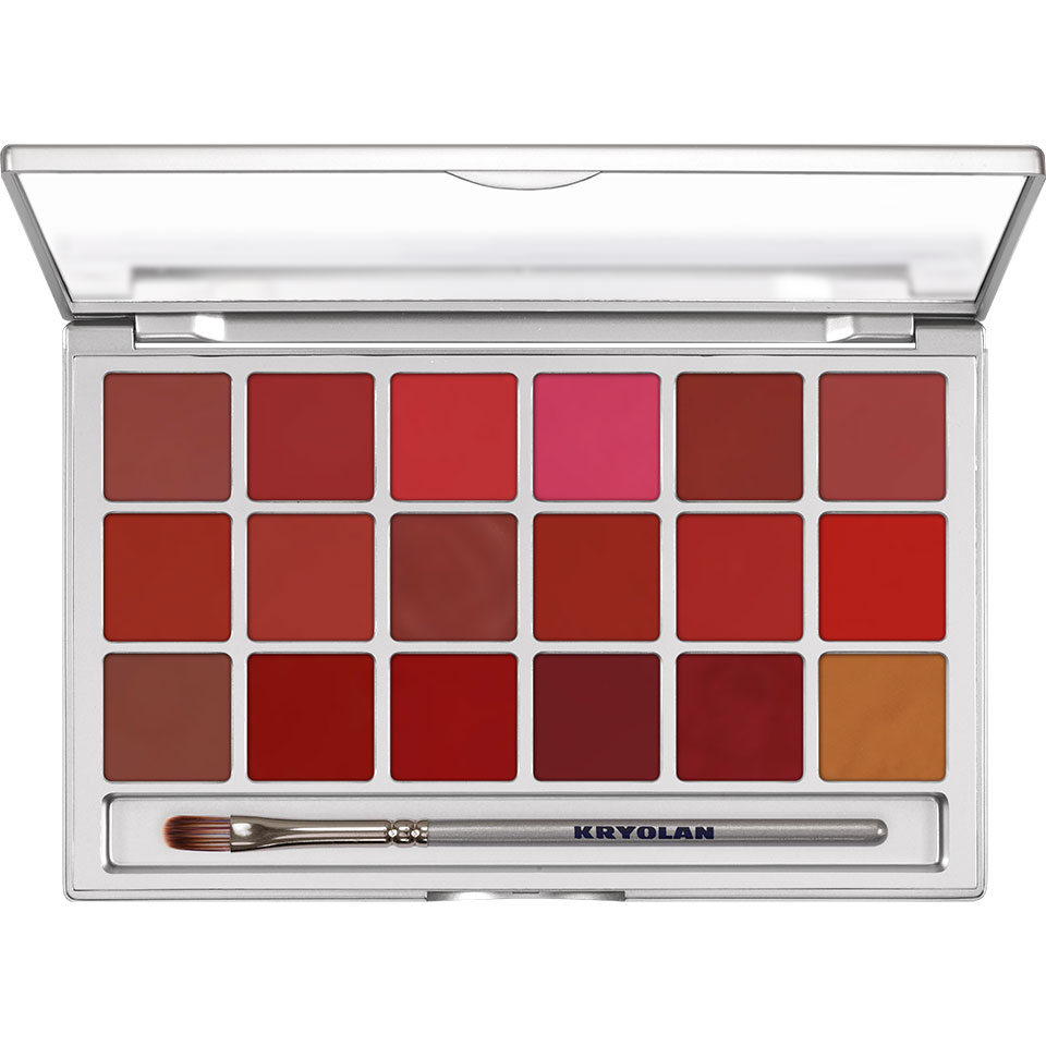 Kryolan Lip Rouge Set 18 Colors { LIPSTICK } Palette