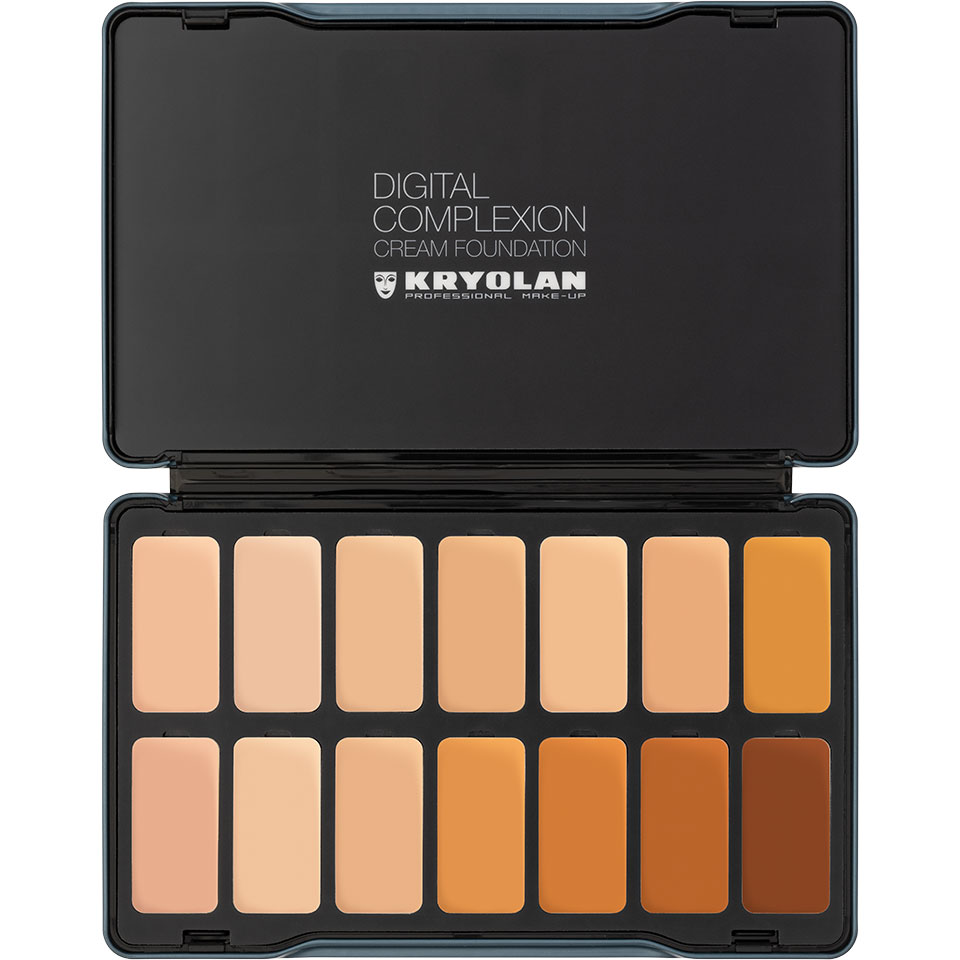 Kryolan Digital Complexion Cream Foundation Palette 14 Colors