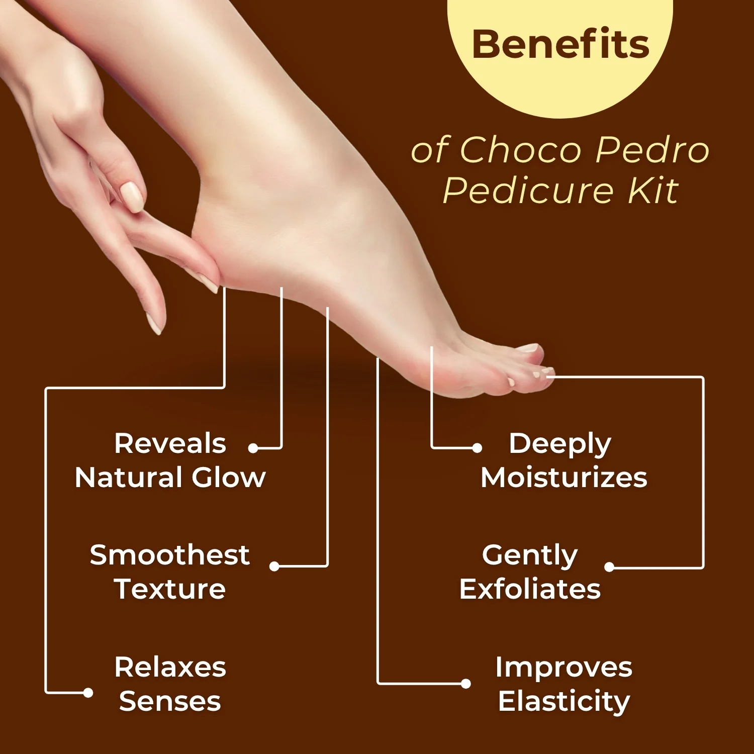 Aroma Treasures Choco Pedro Chocolate Pedicure Kit for Soft & Nourished Feet