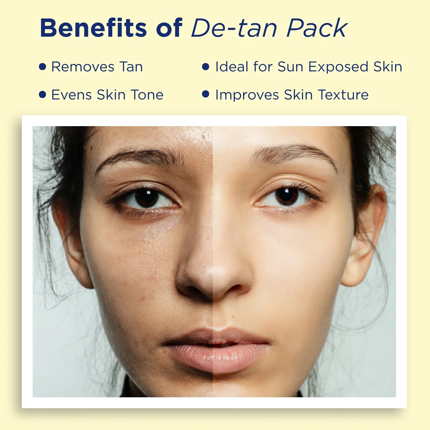 Aroma Treasures De-Tan Pack 100gm(+20gm free) - From Tan to Bright, Instantly