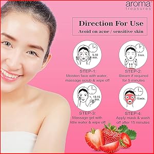 Aroma Treasures Tropical Spa Strawberry facial kit