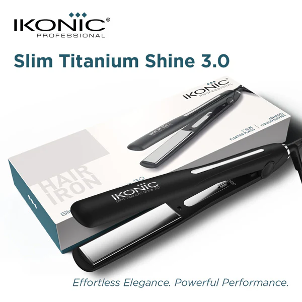 Ikonic Professional Slim Titanium Shine 3.0 Hair Straightener