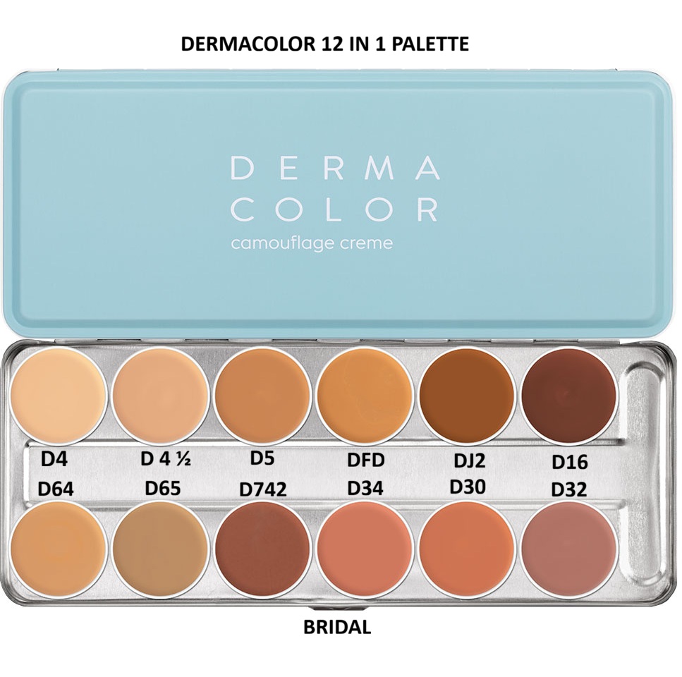 Derma Color Camouflage Cream Palette 12 Color - Bridal