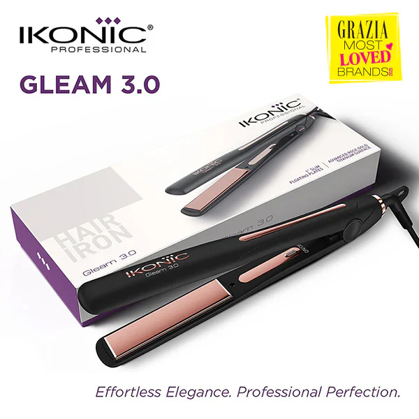 Ikonic Professional Gleam 3.0 Hair Straightener Slim
