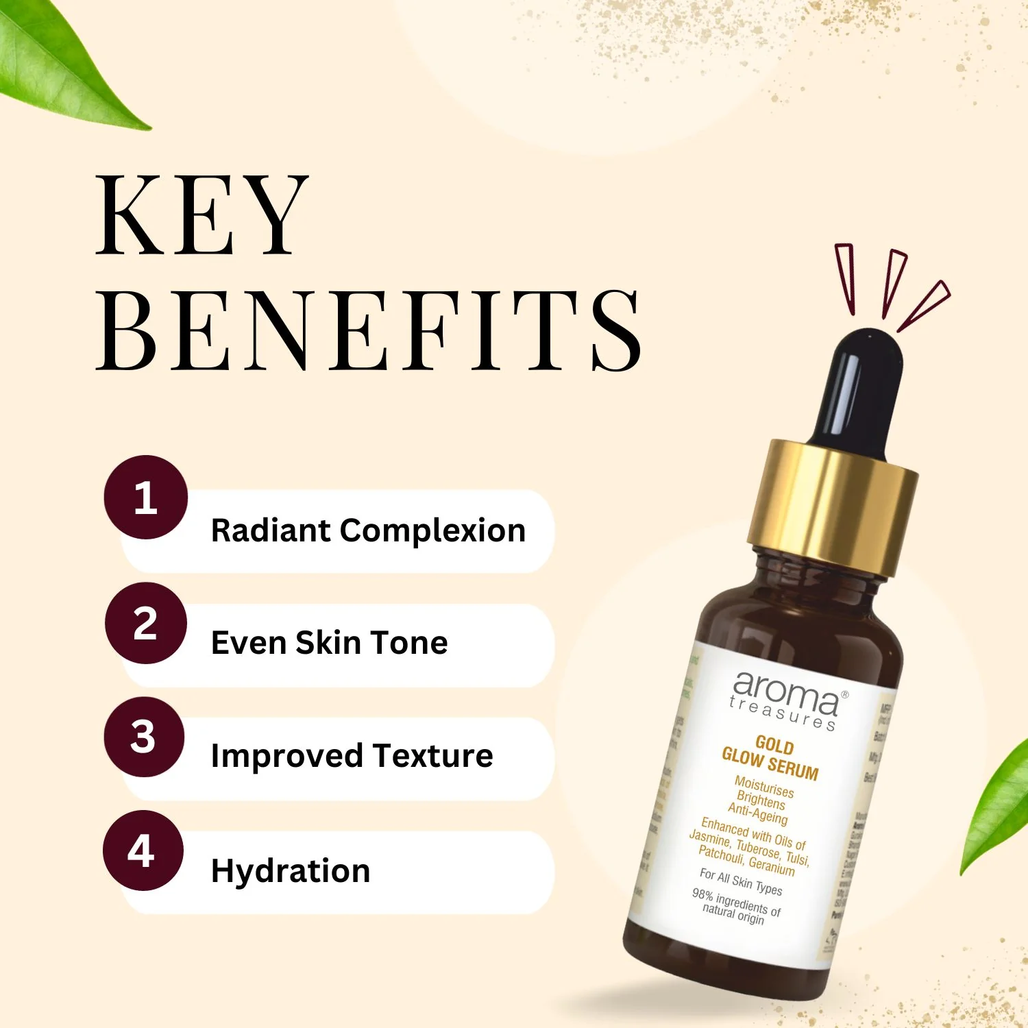 Aroma Treasures Gold Glow Serum - 30ml