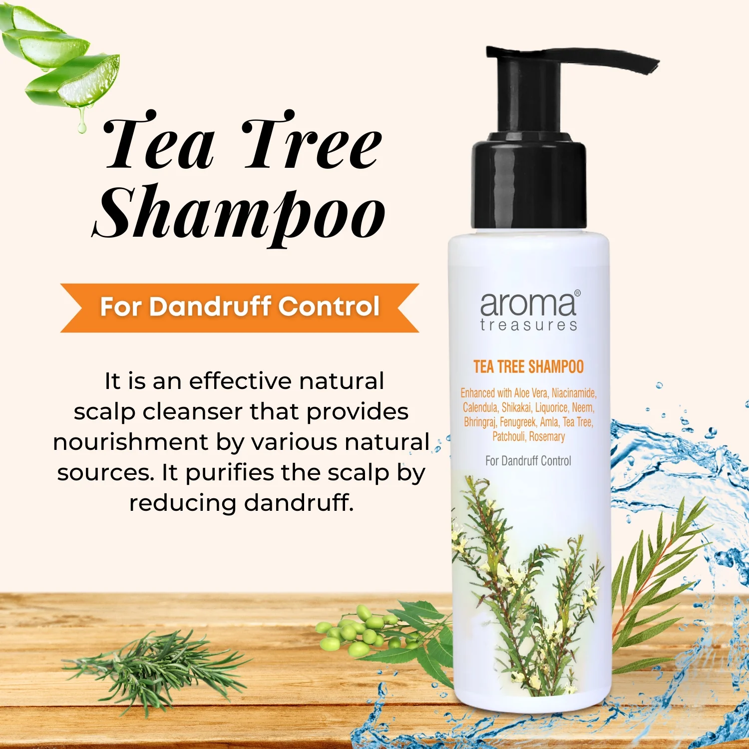 Aroma Treasures Tea Tree Shampoo -100ml