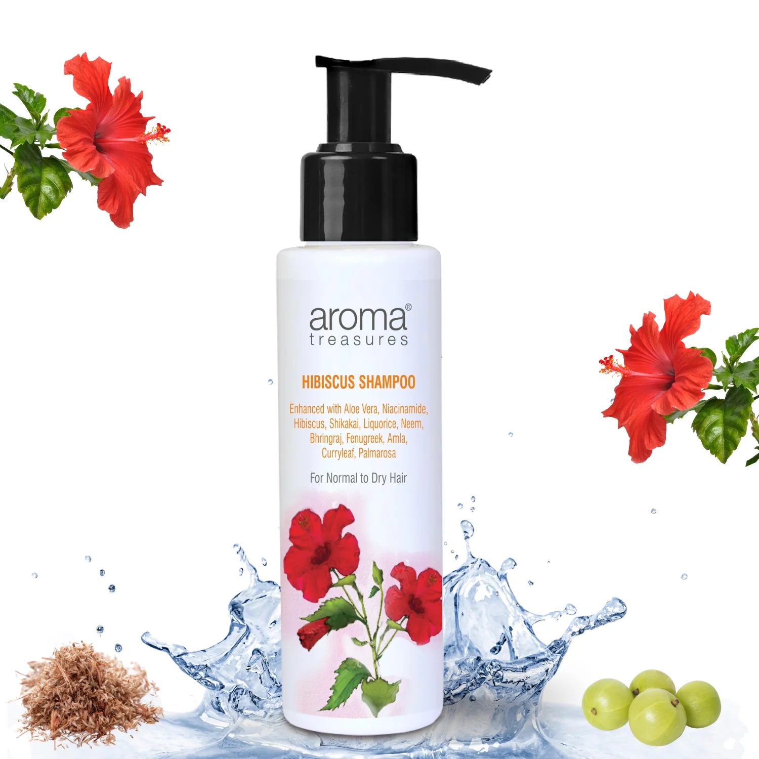 Aroma Treasures Hibiscus Shampoo-100ml