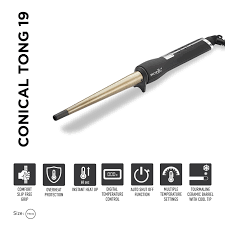 IKONIC PROFESSIONAL Conical Tong Hair Curler - CNT 19